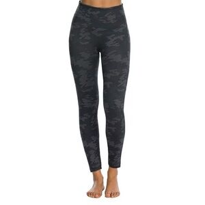 Spanx High Waisted Black Camo Leggings